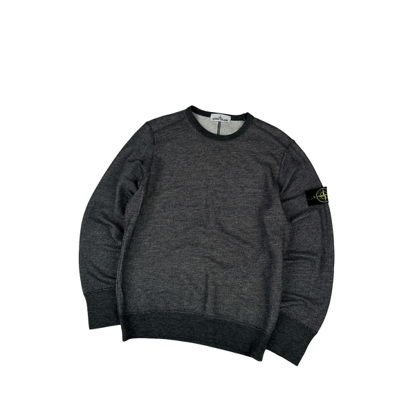 Stone Island 2015 Grey Cotton Crewneck - Medium
