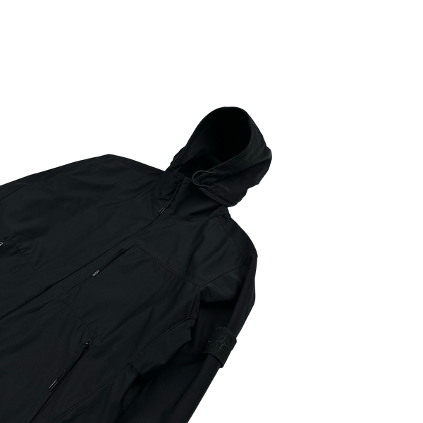 Stone Island 2018 Black Nylon Cotton 3L Ghost Piece Jacket - XL
