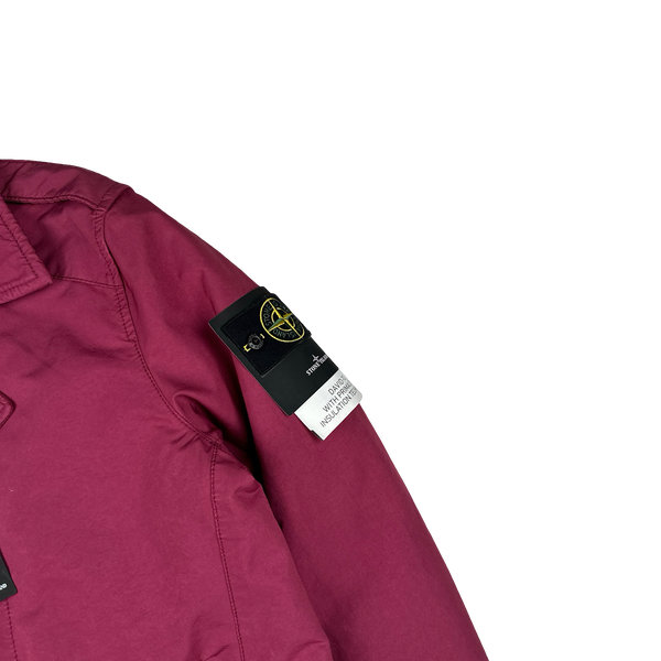 Stone Island 2018 Maroon Primaloft Lined David TC Trench Coat - XL