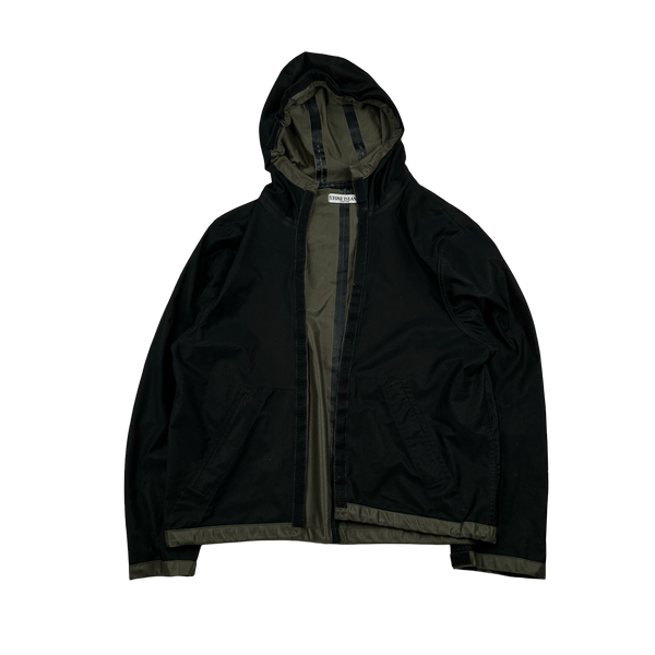 Stone Island 2008 Black Thick Wool Knit Nylon Liner 3 in 1 Jacket