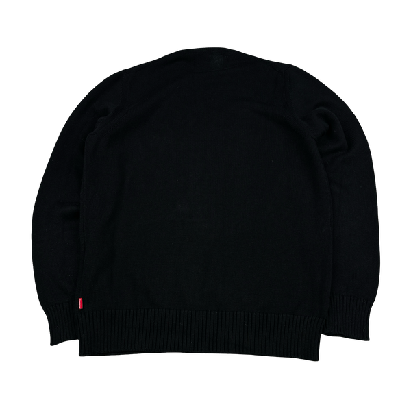 Stone Island x Supreme Thick Cotton Reflective Spellout Knit