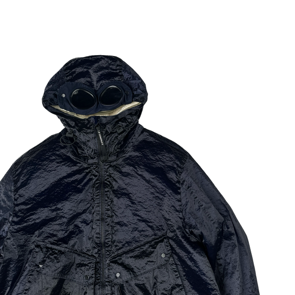 CP Company Navy Kan D Sherling Lined Goggle Jacket - XL