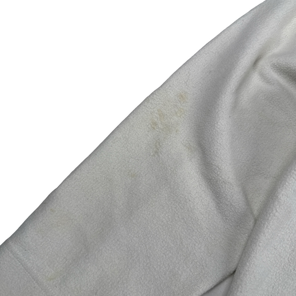 Stone Island Vintage White Fleecd Cotton Pullover Jumper - XL