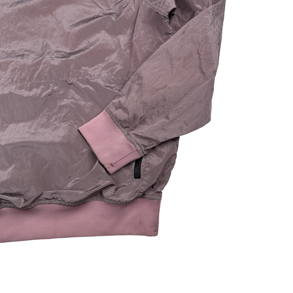 Stone Island Pink Nylon Metal Pullover Jumper - Medium