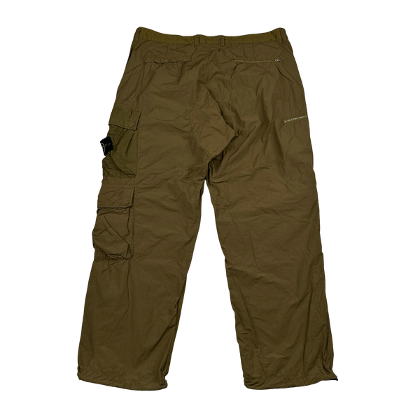 Stone Island 2023 Loose Fit Cargos Brown Twill TC Trousers - 40"