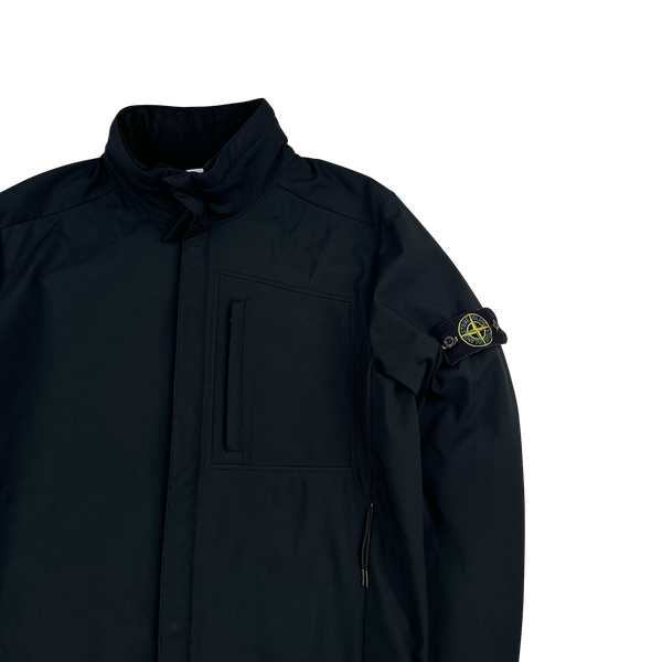 Stone Island 2016 Black Fleece Lined Soft Shell R Jacket - Large