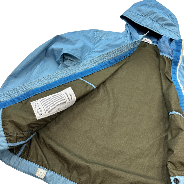 Stone Island 2017 Blue Membrana 3L TC Rain Jacket - Medium