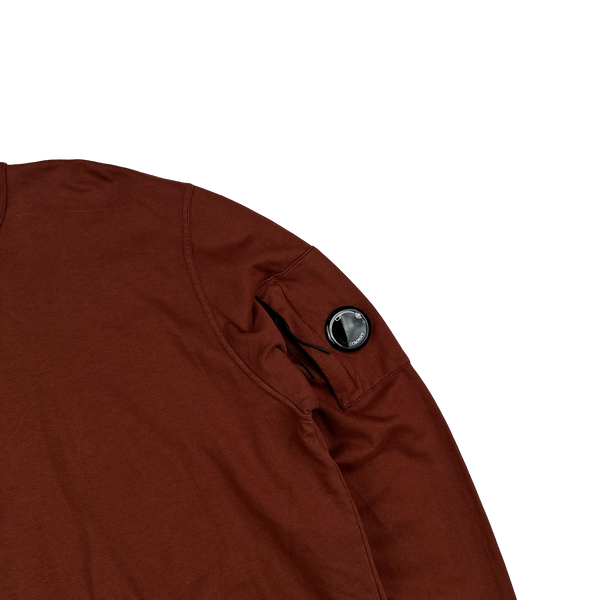 CP Company Rust Cotton Crewneck Jumper - Large