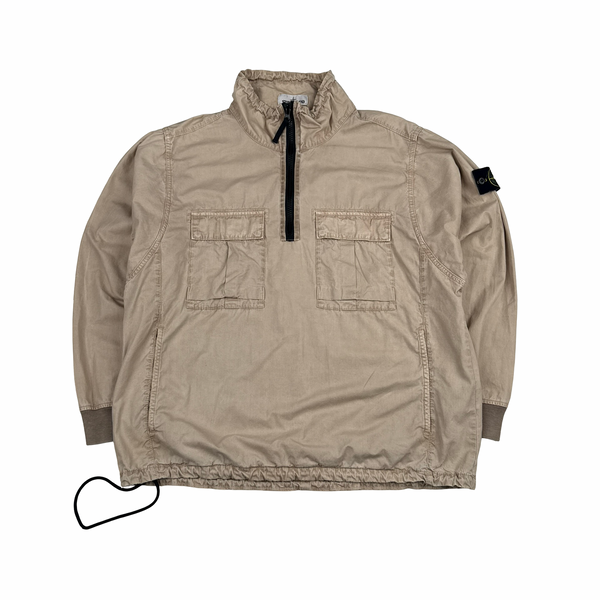 Stone Island 2020 Tan Smock Pullover Overshirt - Large
