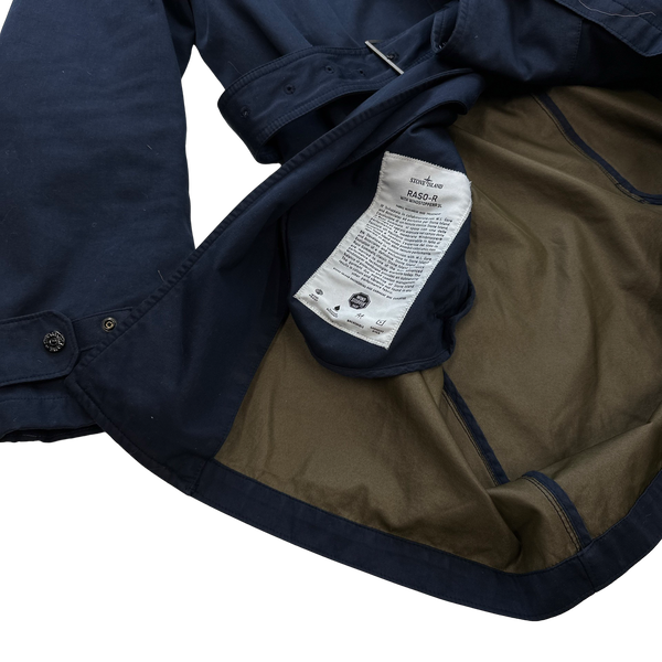 Stone Island 2011 Navy Raso-R Trench Coat - XL