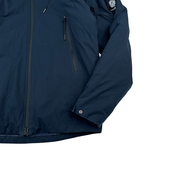 CP Company Navy Pro Tek Hooded Jacket - Large