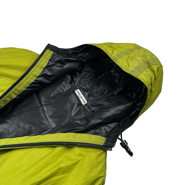 Stone Island 2009 Green Down Filled Mesh Badge Puffer Jacket - Large