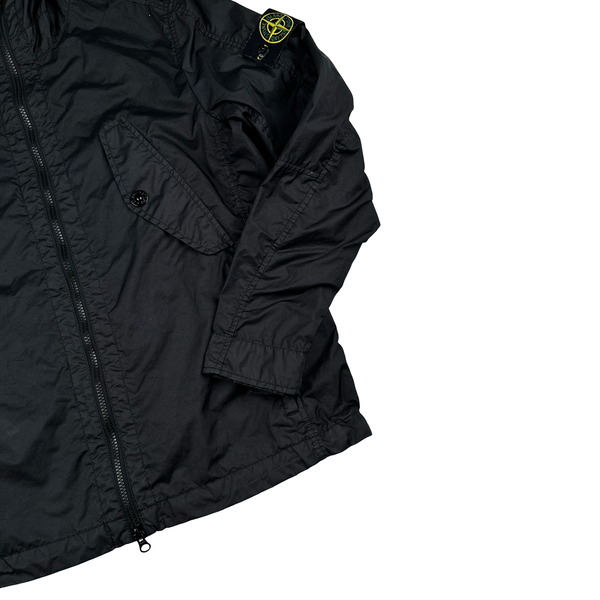 Stone Island Black Membrana 3L TC Hooded Jacket - Small