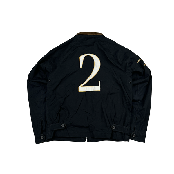 Ralph Lauren Black Watch Embroidered Big Logo Spellout Zipped Jacket - Medium
