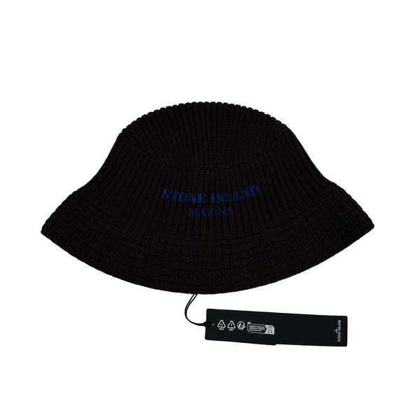 Stone Island Marina Brown Knitted Bucket Hat