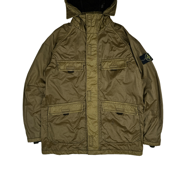 Stone Island 2018 Brown Lamy Flock Multipocket Jacket - Medium