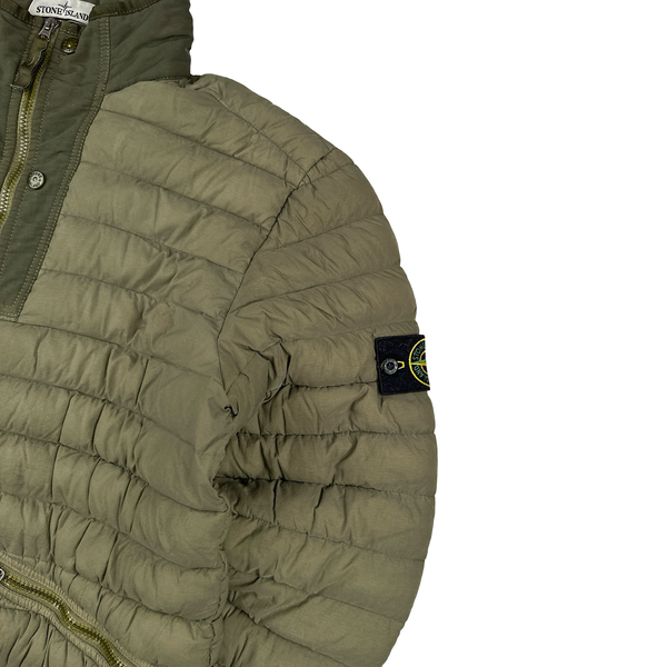 Stone Island 2019 Green Down Filled Loom Woven Puffer Jacket - Medium