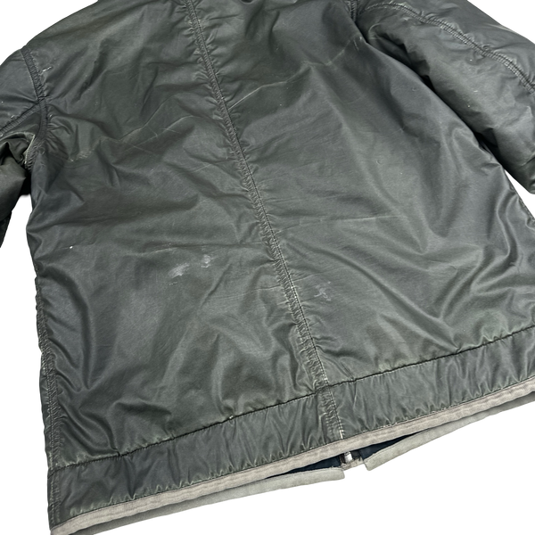 Stone Island 2010 Green Liquid Reflective Jacket - Medium