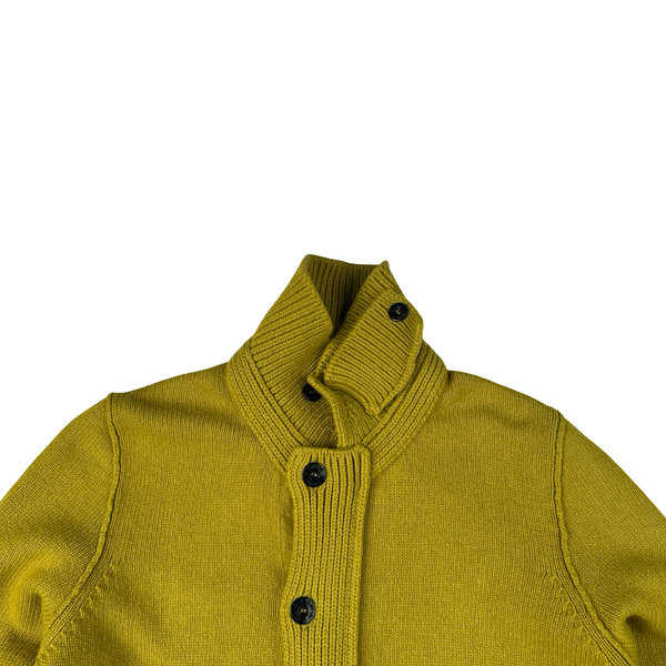 Stone Island 2011 Olive Wool High Neck Jumper - Medium