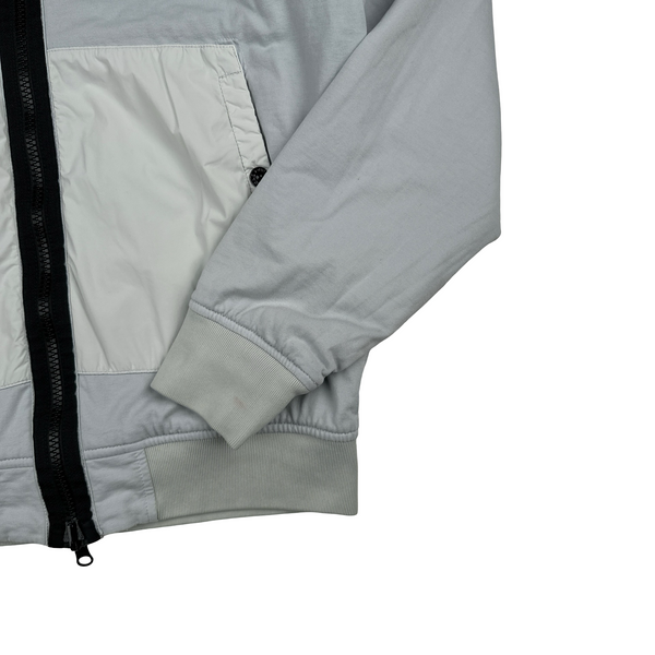 Stone Island 2022 Light Blue Comfort Tech Composite Reversible Polartec Jacket - Medium