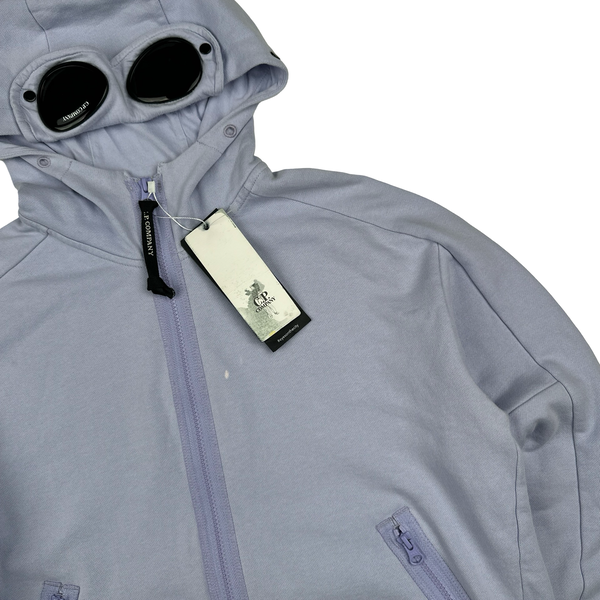 CP Company Lilac Cotton Goggle Hoodie - Medium