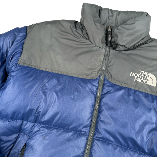 North Face 700 Down Filled Blue & Grey Summit Series Puffer Jacket - Large