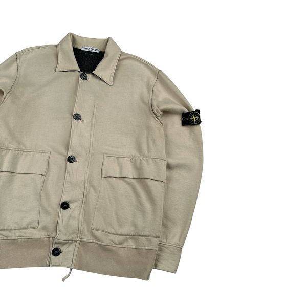 Stone Island 2006 Vintage Beige Cotton Buttoned Jacket - XL
