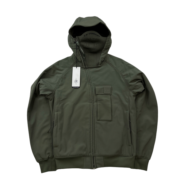 CP Company Khaki Face Mask Soft Shell Jacket  - XS