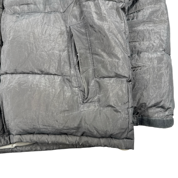 Stone Island 1999 Grey Vintage Pure Metal Jacket - Large
