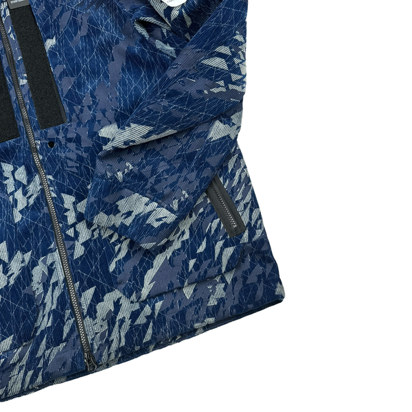 Stone Island Shadow Project Corrosion Print Corduroy Hooded Jacket - Large
