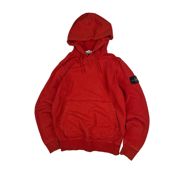 Stone Island 2019 Red Pullover Hoodie - Medium