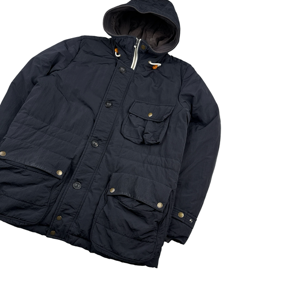CP Company 2010 Black Chrome Down Filled Puffer Jacket - Medium