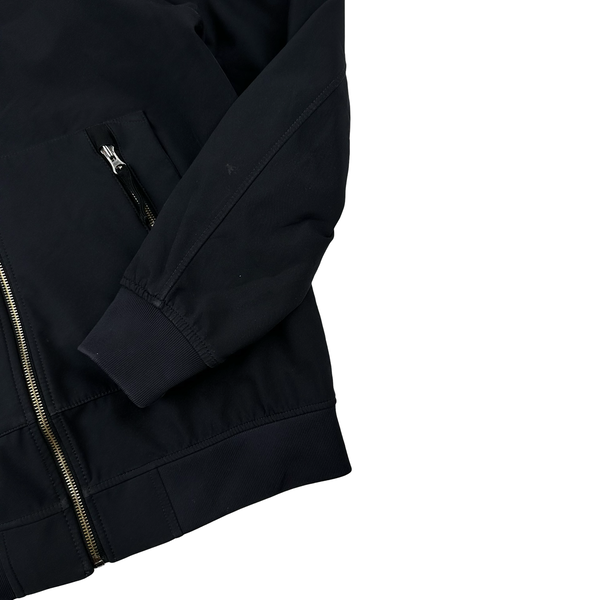 Stone Island 2021 Navy Soft Shell e-Dye Hooded Jacket - Small