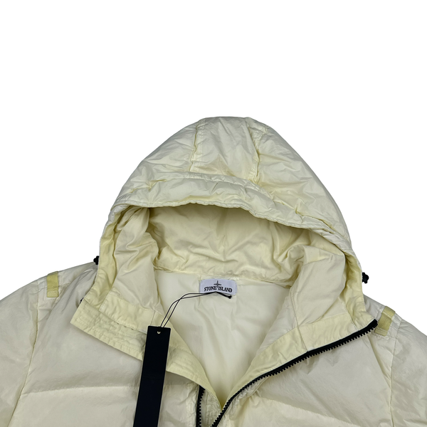 Stone Island 2022 Yellow Crinkle R-NY Down Puffer Jacket - 3XL