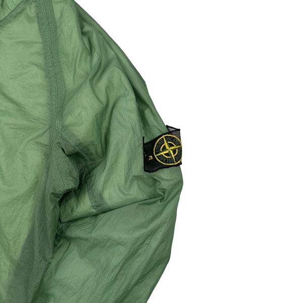 Stone Island 2009 Emerald Green Hyperlight Nylon Hooded Jacket - Large