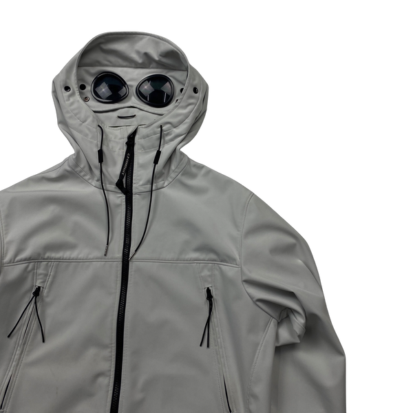 CP Company White Soft Shell Jacket - Small