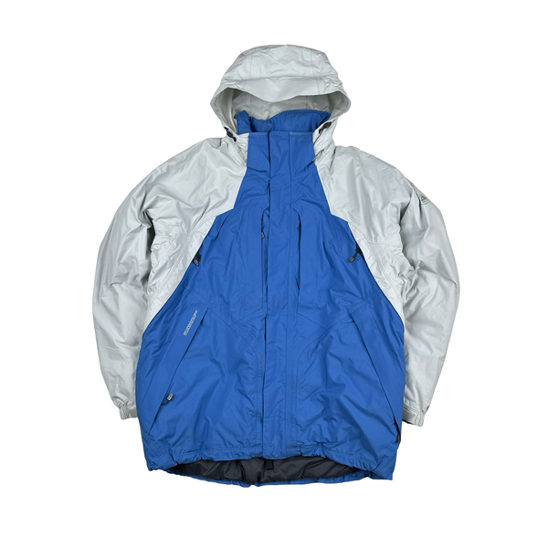 ACG White & Blue All Condition Padded Hooded Storm Fit Jacket - Large