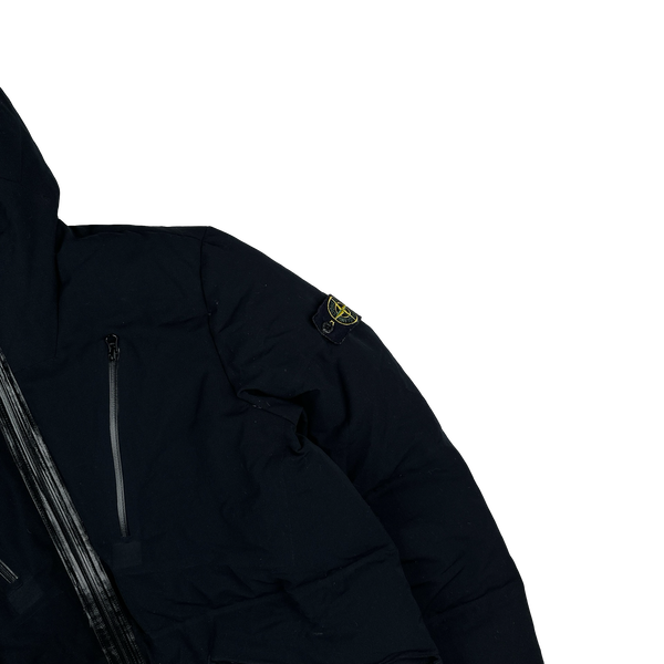 Stone Island 2015 Black Wool Balaclava Repellent Down Jacket - XXL