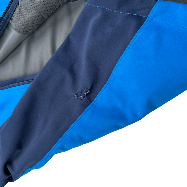 North Face Blue Windstopper Summit Series Waterproof Shell Jacket - Small