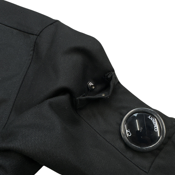 CP Company Black Button Up Overshirt - Medium