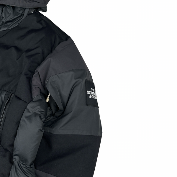 North Face Grey 550 Down Filled Winter Fur Hood Trim Jacket - XL