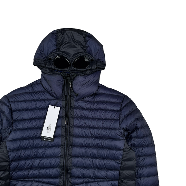 CP Company Navy Goggle D D Shell Puffer Jacket - Large