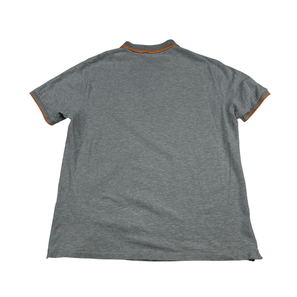 Stone Island 2018 Grey Orange Piped Polo Shirt - XL