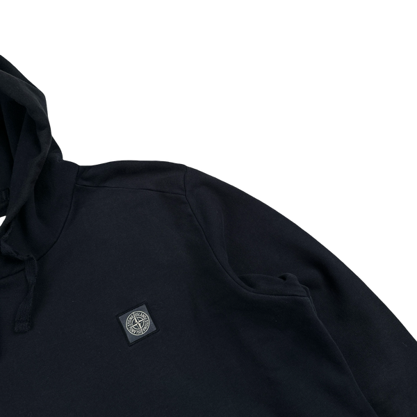 Stone Island 2015 Navy Patch Logo Hoodie Jumper - XXL