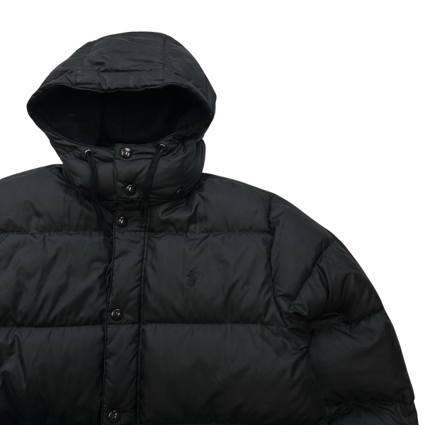 Ralph Lauren Black Puffer Thick Down Puffer Jacket - Large