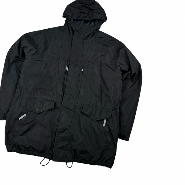 Stussy Black Multi Pocket Hooded Jacket - XL