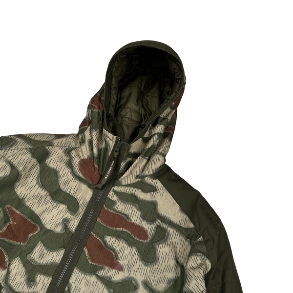CP Company 50 Fili Woodland Camo Hooded Jacket - Large