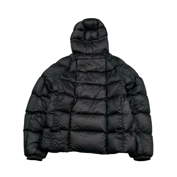CP Company Black Down Filled DD Shell Lens Viewer Puffer Jacket - Medium
