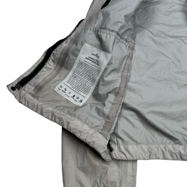 Stone Island 2016 Grey Garment Dyed Performance Tela Jacket - Medium