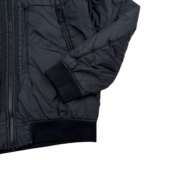 Stone Island 2019 Black Crinkle Reps NY Jacket - XL